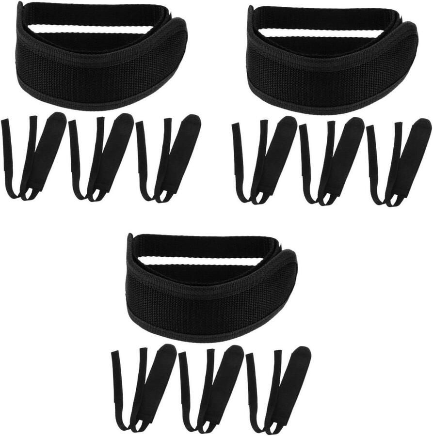 Pedaalrie Fiets Fietspedalen Rie Veilig Fietsen Verstelbaar Nylon Materiaal 4 Stuks Zwart