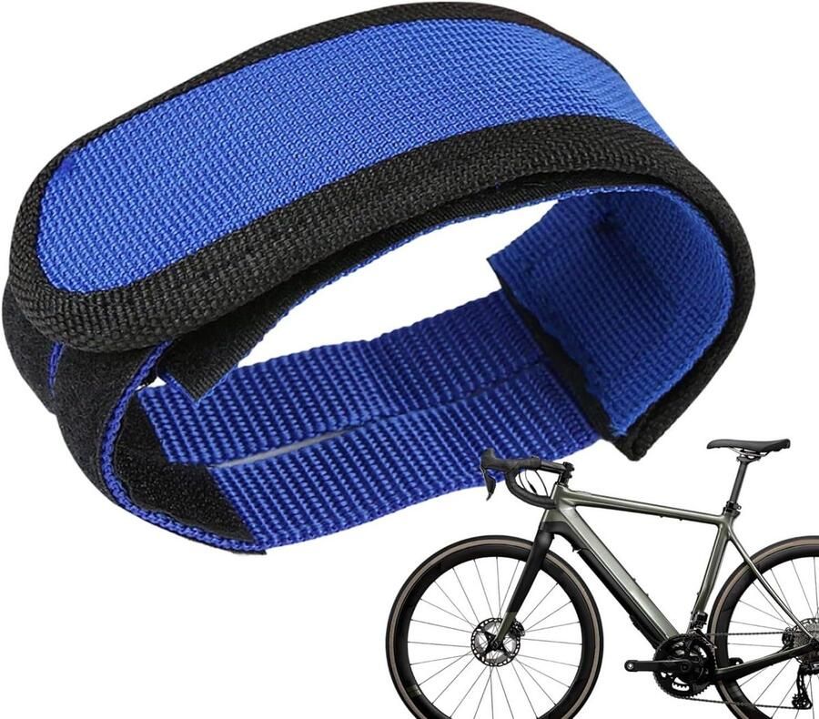 Pedaalrie Fiets Voetrie Fietspedaal Stabiliteit Tijdens Fietsen Verstelbaar Nylon 41.8 x Blauw
