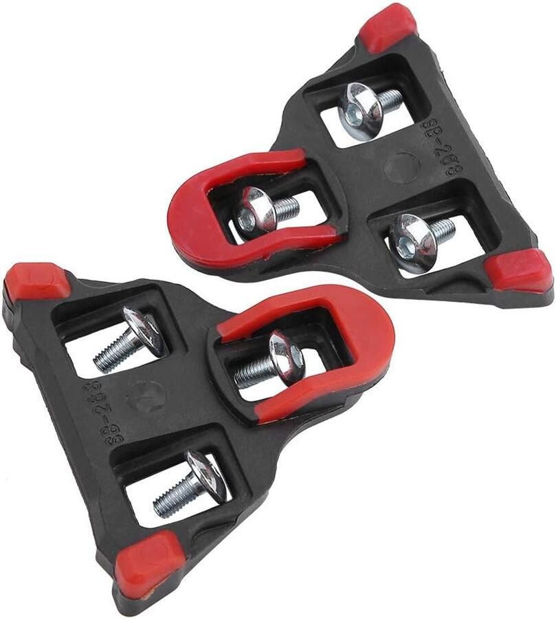 Pedaalschoenplaatjes Fietsplaatjes Fietsen Zelfsluitend Systeem Ca. 75x Rood