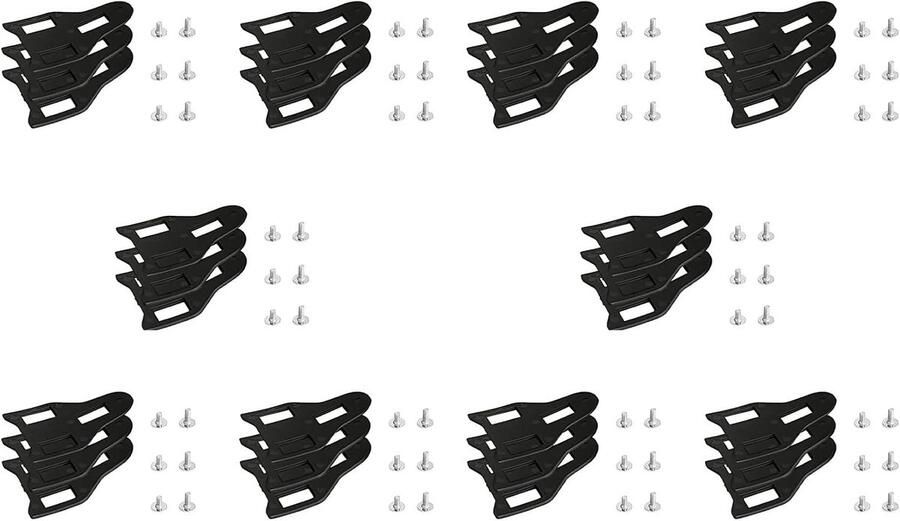 Pedalen Fietsschoenen Schoenplaatjes Racefiets Fietsen Onderdelen Zelfvergrendelend Verstelbaar 10 stuks null