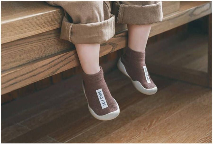 Merkloos Sans marque Perzique Unisex baby schoen zachte rubber zool anti slip babyschoen Bruin - Foto 1