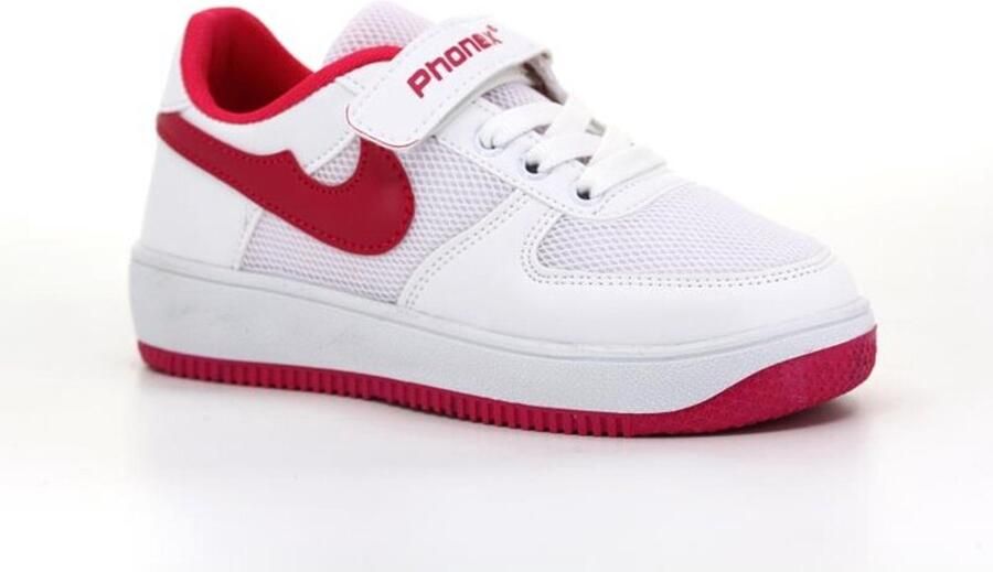 Phonex Meisjesschoenen Waterproof Sport Wit Roze Lichtjes