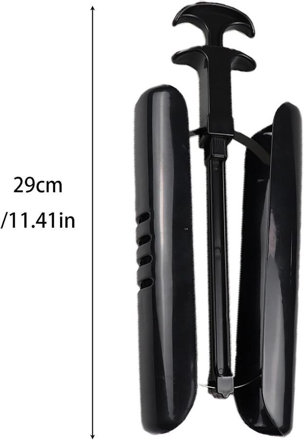 Plastic Schoenspanners voor Boots Automatische Bootvormers voor het Behouden van de Vorm Ideaal voor Schoenonderhoud en Bescherming (Zwart)