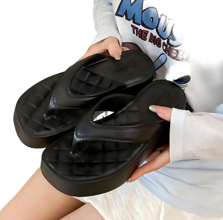 Plateausandalen Maat L ??40 Lengte Hakhoogte Stijlvolle strandsandalen Trendy plateausandalen Casual zomersandalen Platte strandsandalen Stijlvolle outdoorsandalen Casual outdoorschoenen