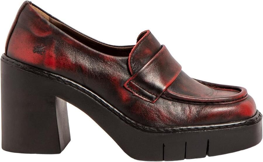 Platform damesschoenen met stevige blokhak en flexibele zool