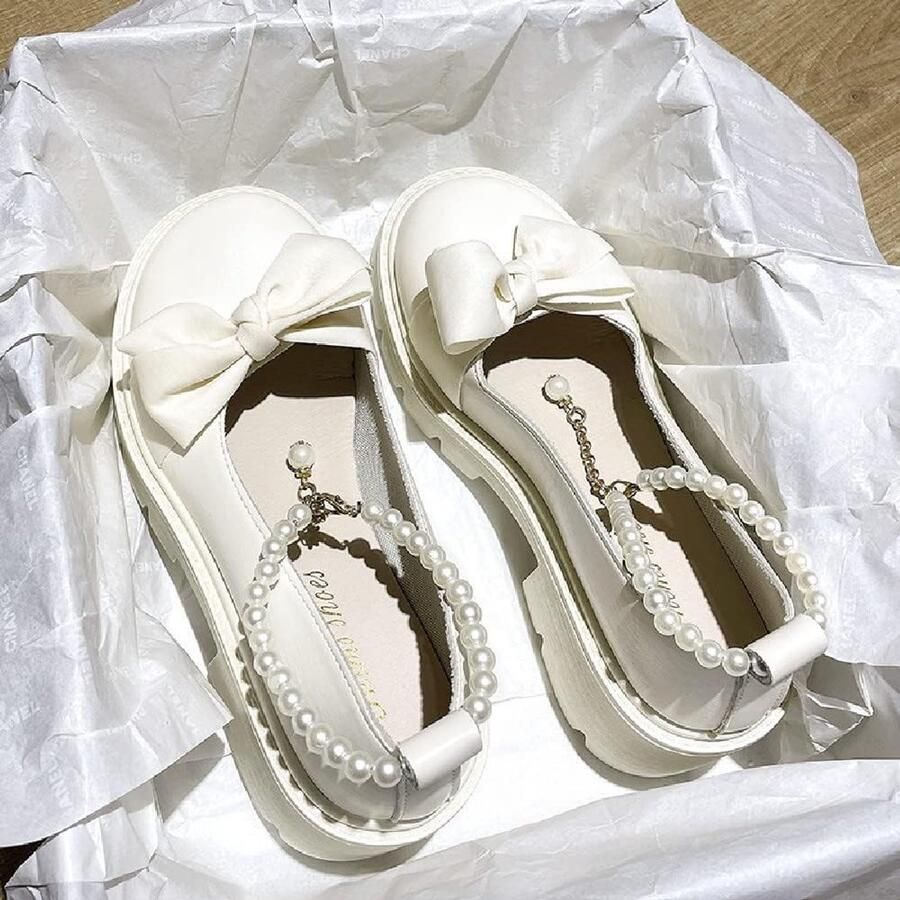 Platform Mary Jane schoenen met chunky zool voor Gothic Lolita stijl patentafwerking en comfort