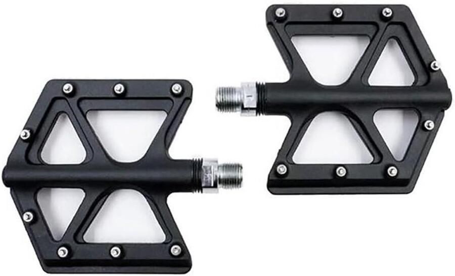 Platform Pedalen Fiets Pedalen Mountainbiken Lichtgewicht Carbon Fiber 110 x 100 mm Zwart