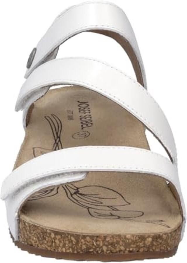 Platform Sandalen voor Dames Witte Leren Bovenkant