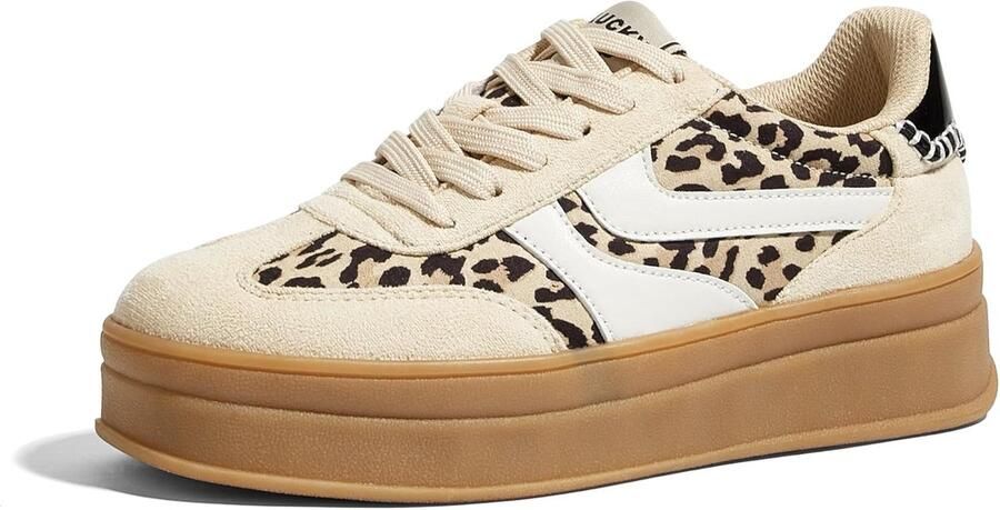 Platform Sneakers Dames Retro Dikke Rubber Zolen Comfortabele Casual Schoenen ShopVlot