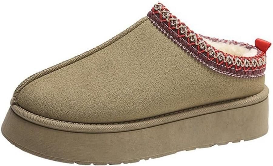 Platform Snowboots Dames Binnen en Buiten Pluche Pantoffels