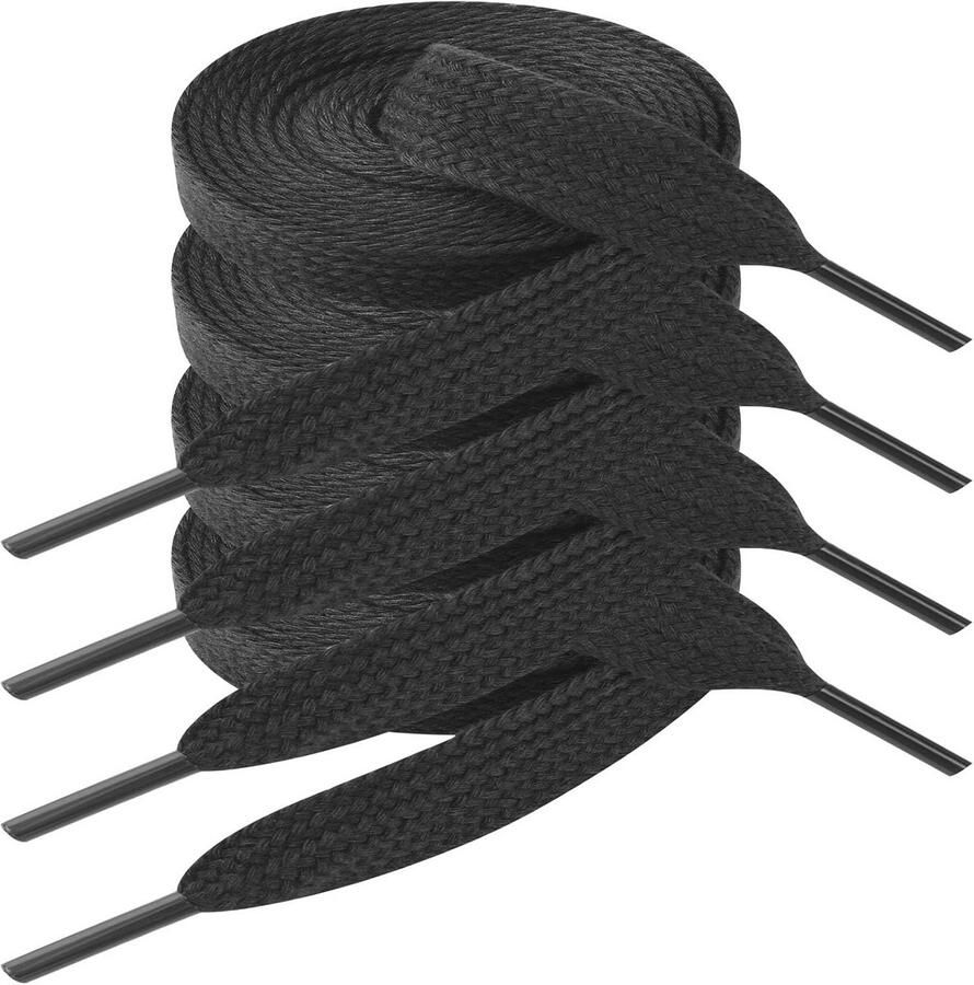 Platte Brede Schoenveters 15mm Duurzaam Vervangend Paar voor Sneakers en Sportschoenen