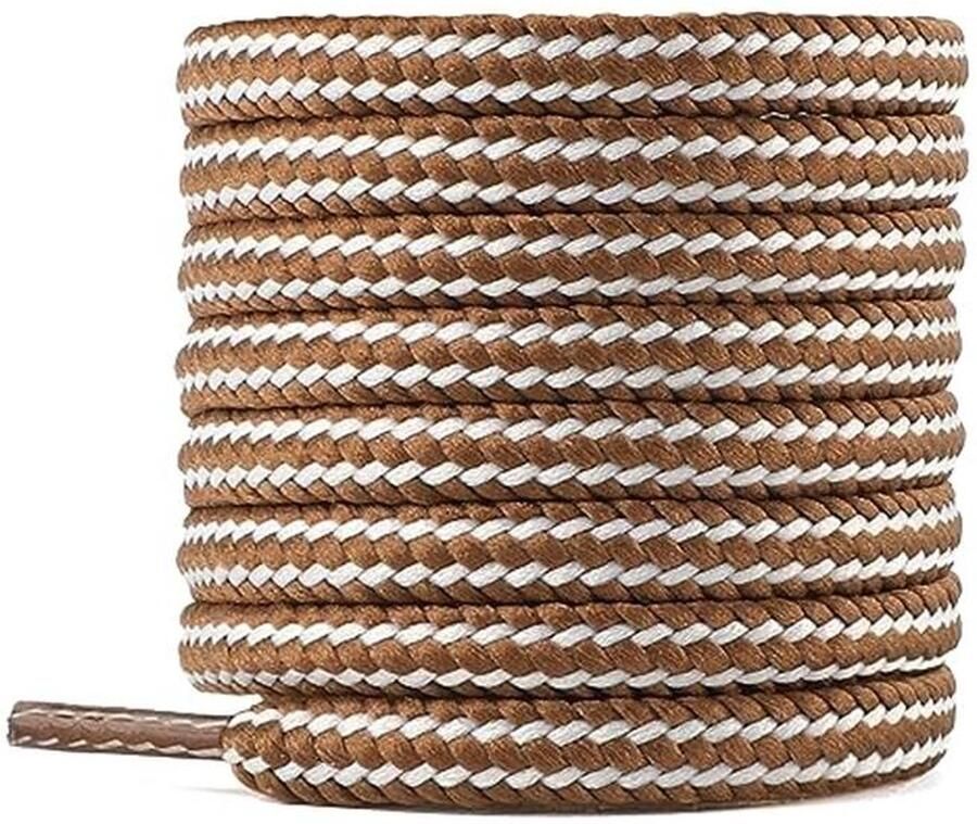 Platte en Ronde Veters voor Werkschoenen Wandelschoenen en Trekkingschoenen Extreem Scheurvast Gewaxte Schoenveters Lengte