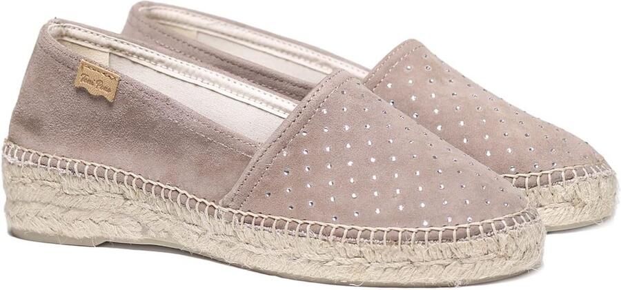 Platte Espadrilles Zomerse Instappers Casual Wandelen Handgestikt Jute Suède