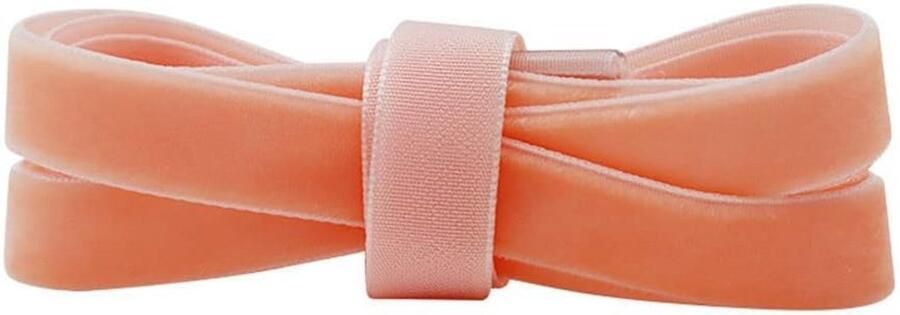 Platte Fluvelen Schoenveters Roze Voor Sneakers Laarzen en Wandelschoenen