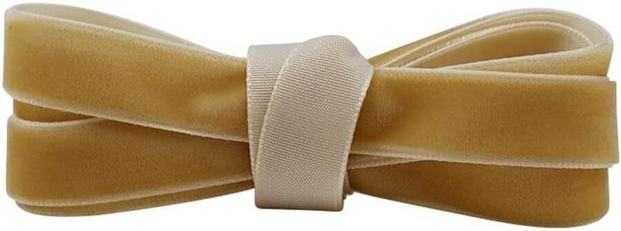 Platte Fluwele Schoenveters Kaki voor Sneakers en Laarzen