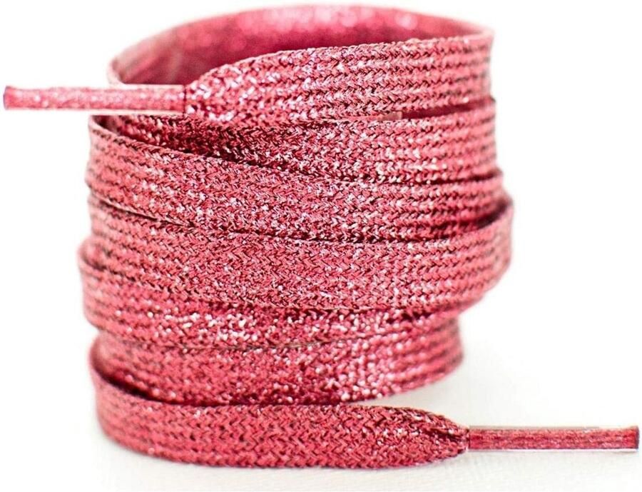 Platte Glitter Veters voor Sneakers en Sportschoenen Scheurbestendig en Wasbaar