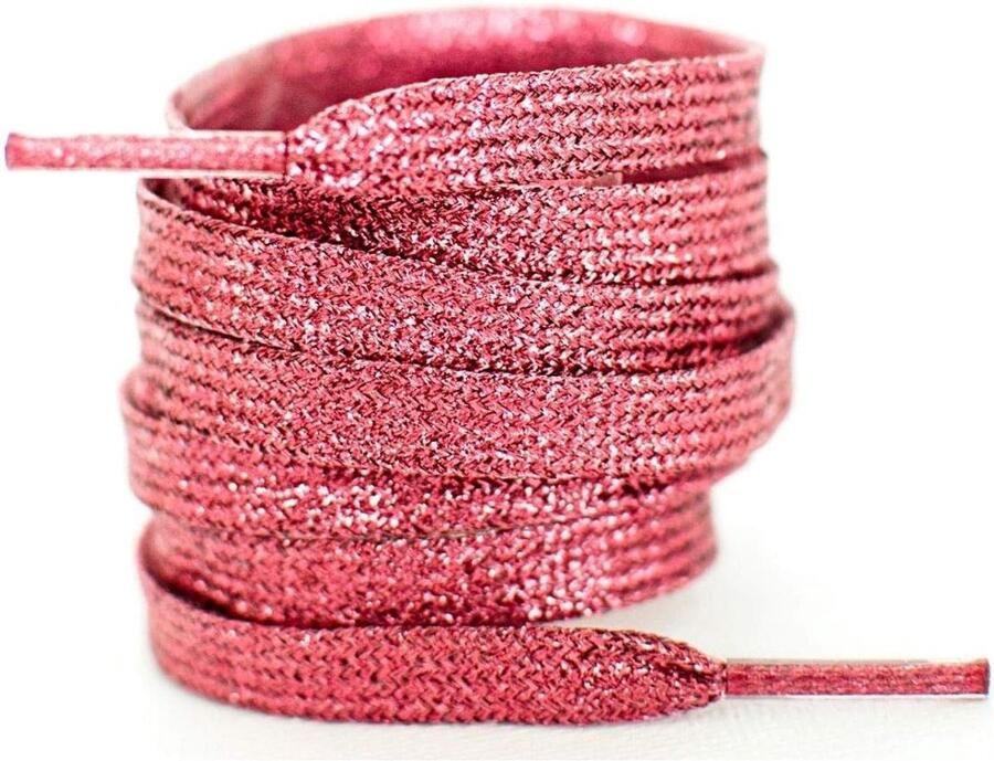 Platte Glitter Veters voor Sneakers en Sportschoenen Scheurbestendig en Wasbaar