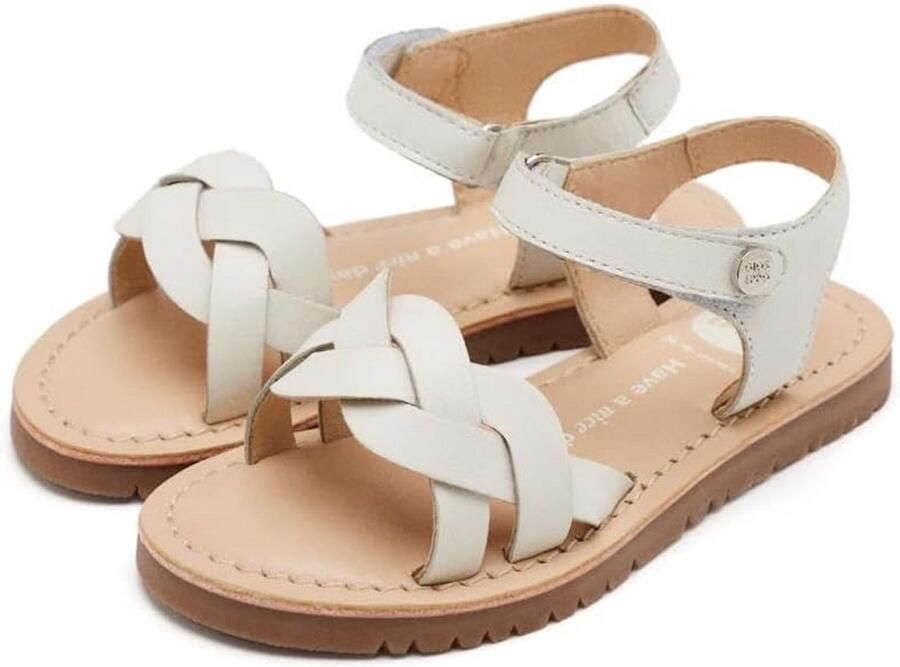 Comfortabele Platte Sandalen voor Meisjes met Vlechtdetails