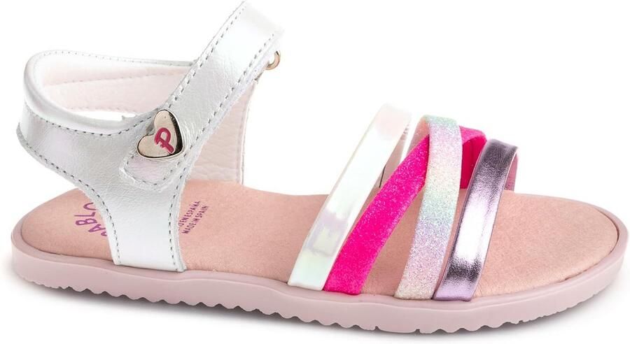 Platte Kindersandalen van Leer met Klittenbandsluiting