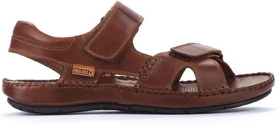 Platte leren sandalen voor mannen met Spaans design