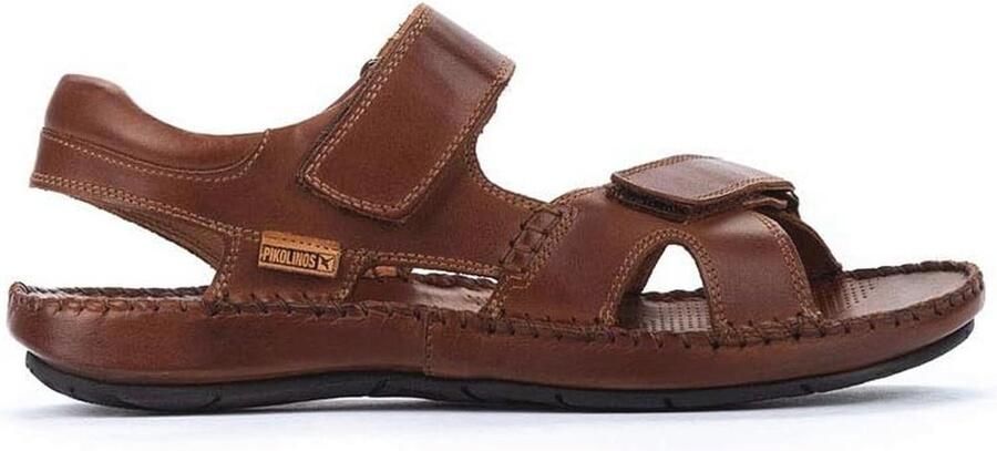 Platte leren sandalen voor mannen met Spaans design