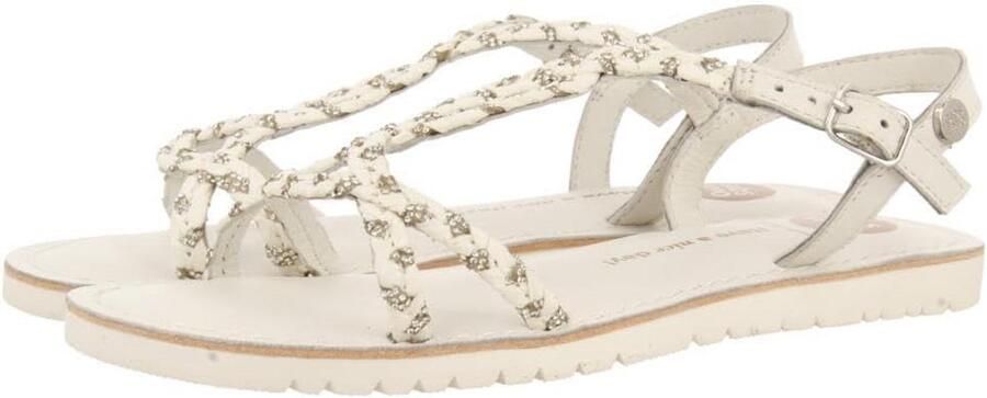 Comfortabele Platte Leren Sandalen voor Meisjes Duurzaam Gemaakt