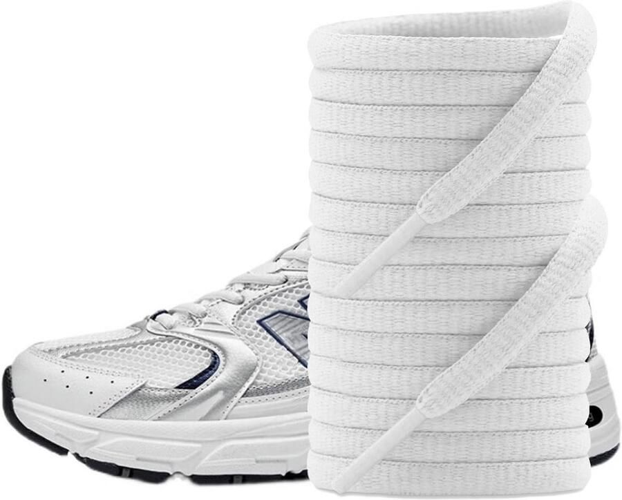 Platte Ovale Schoenveters voor Sneakers en Hardloopschoenen 6mm Breed
