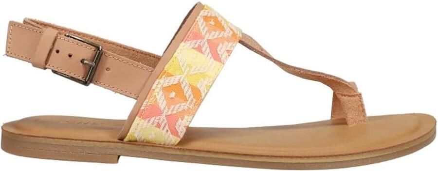 Platte Sandaal Zomerschoen Damesschoen Casual Wandelen Ortholite Voetbed Bruin