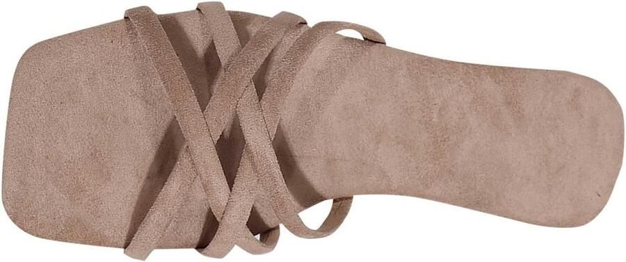 Platte Sandalen Dames Slippers Peep Toe Zomerse Wandelingen Comfortabele Pasvorm