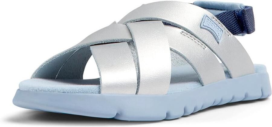 Platte Sandalen Meisjes Zacht Leer en Textiel