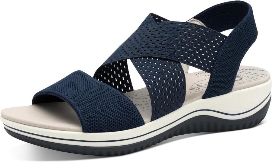 Platte Sandalen Zomerschoenen Dames Casual Dagelijks Flexibele Zolen Zwart