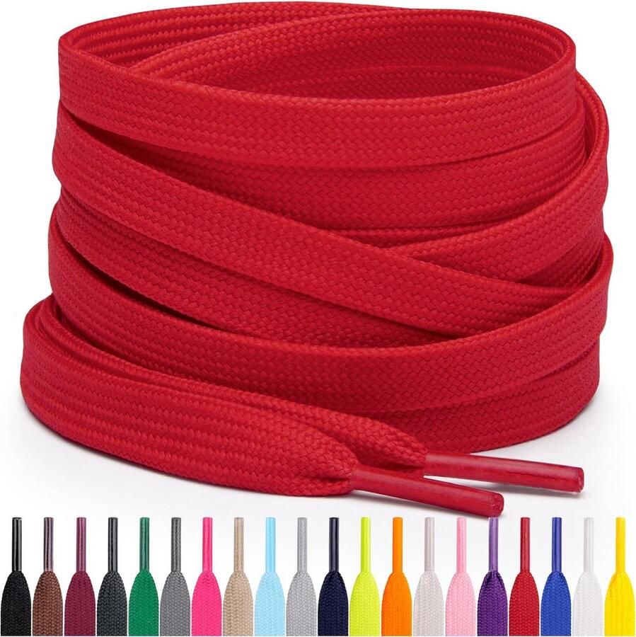 Platte Schoen Lijn Dagen Verschillende Kleuren en Lengtes voor Sneakers en Laarzen