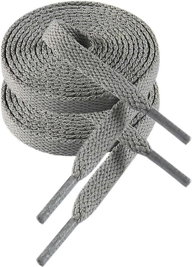 Platte Schoen veter voor Sneakers en Sportschoenen Extra Sterk 8mm Breed