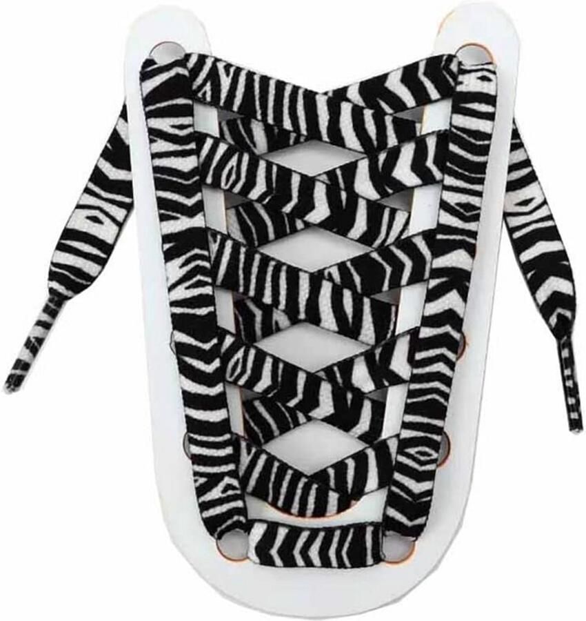 Platte Schoen Veters Luipaardprint Vervangende Veters voor Boots en Sneakers