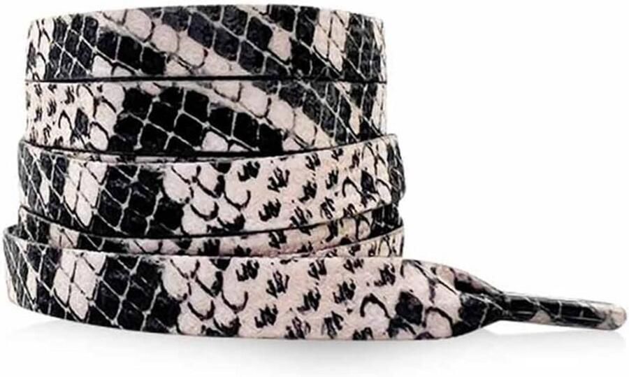 Platte Schoenenveters met Luipaardprint voor Sneakers en Wandelschoenen