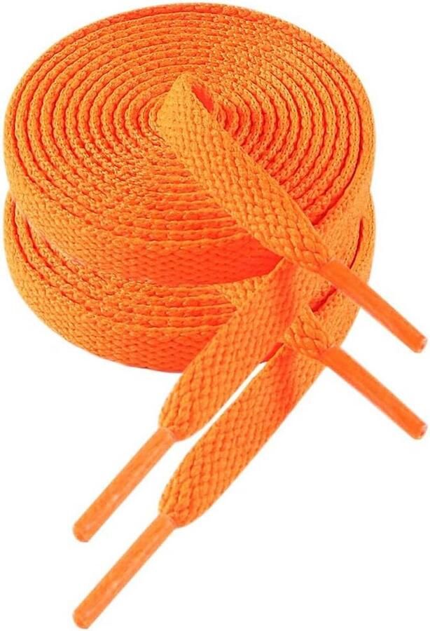 Platte Schoenveters 8mm Breedte voor Sneakers en Casual Schoenen