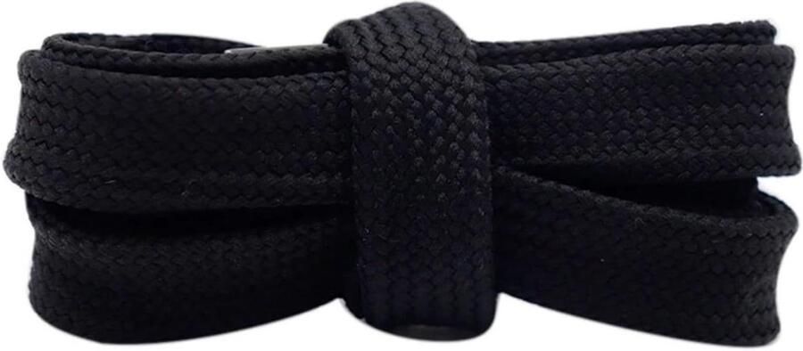 Platte Schoenveters Brede Veters Schoenen Vernieuwen Dubbellaags Polyester 18 mm Breed Transparant