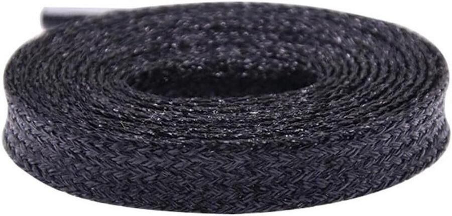 Platte Schoenveters Glitter Veters Schoenen Personaliseren Slijtvast Polyester 7 mm Breed Glanzend