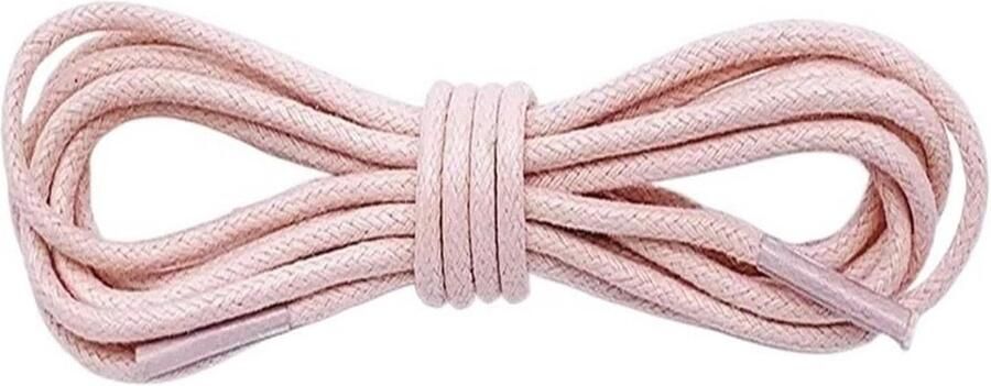 Platte Schoenveters Katoen Gewaxt Schoenen Vernieuwen 100% Katoen Roze