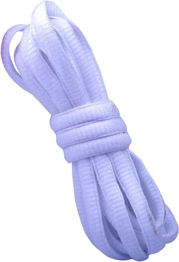 Platte schoenveters ovaal 7mm polyester voor sport en wandelschoenen