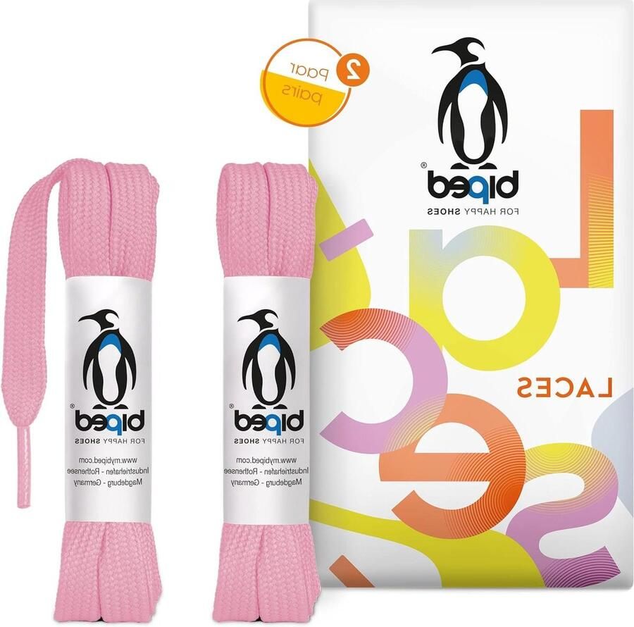 Platte Schoenveters Polyester Veters Schoenen Vernieuwen Scheurvast en Wasbaar Babyroze