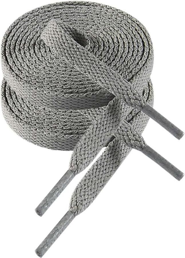 Platte Schoenveters Sneaker Veters Schoenen Vernieuwen 8mm Breedte Lengtes Veel Kleuren
