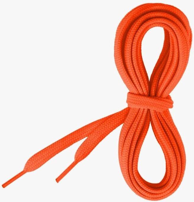 Platte Schoenveters Veters Schoenseters Schoenen Vernieuwen Extra Sterk Composiet Oranje Fluor