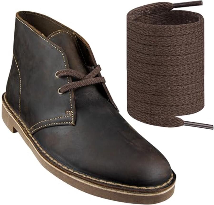 Platte Schoenveters voor Chukka Boots Vervangende Schoenveters