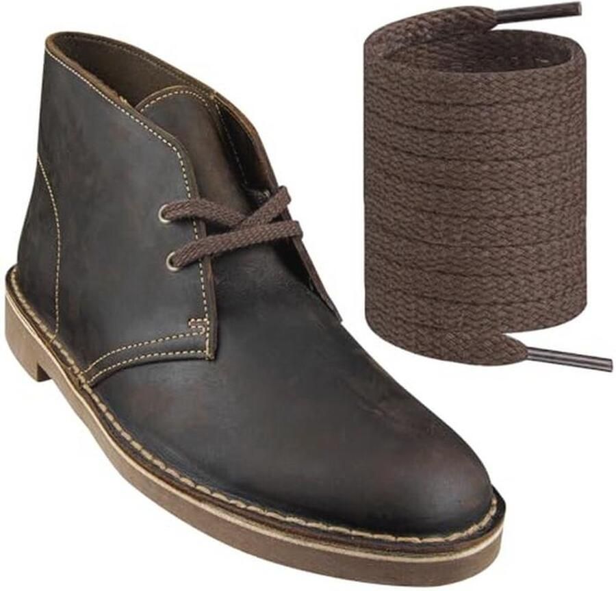 Platte Schoenveters voor Chukka Boots Vervangende Schoenveters