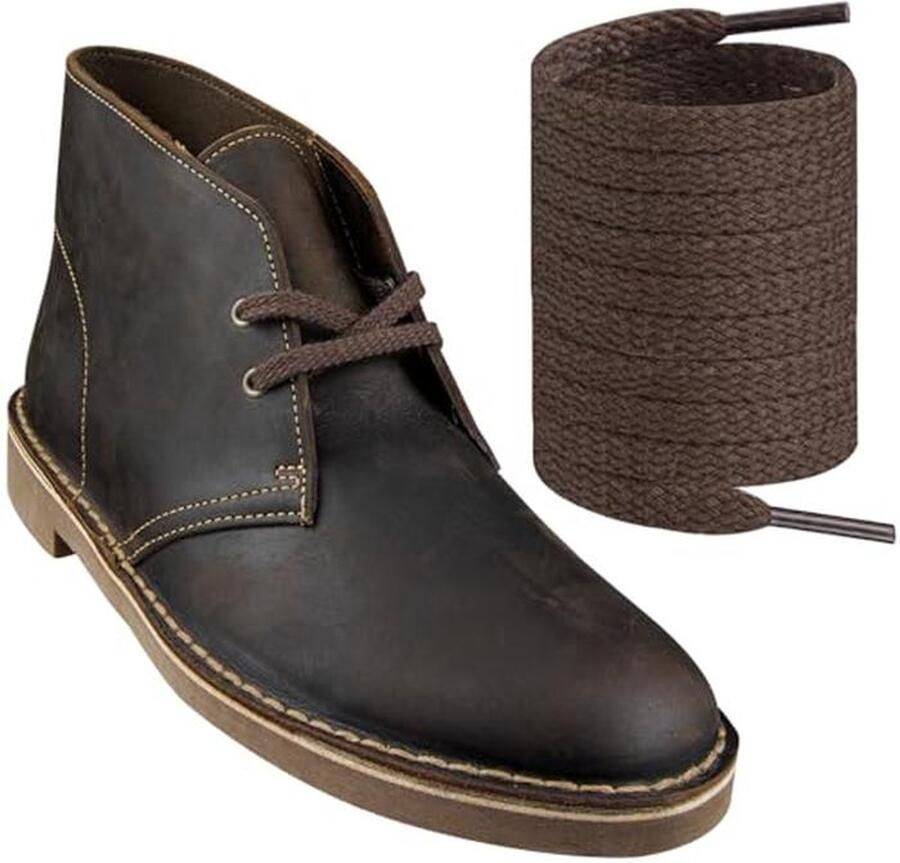 Platte Schoenveters voor Chukka Boots Vervangende Schoenveters
