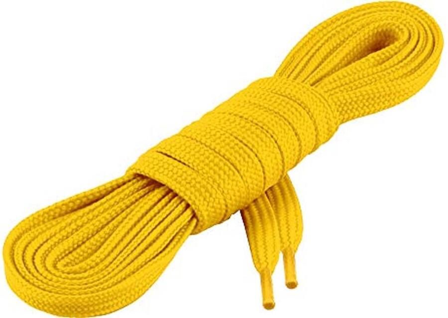 Platte Schoenveters voor Werkschoenen Sportschoenen en Wandelschoenen 100% Polyester 60- Verkrijgbaar in Kleuren