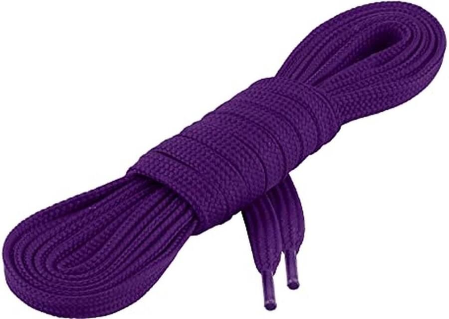 Platte Schoenveters voor Werkschoenen Sportschoenen en Wandelschoenen Hoogwaardig Polyester Verkrijgbaar in 18 Kleuren en Meerdere Lengtes