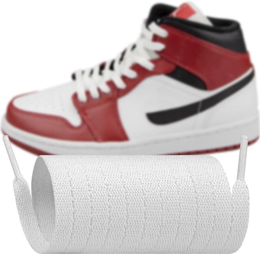 Platte Sneaker Veters voor Hoge en Lage Sportschoenen Geschikt als Vervanging voor Populaire Modellen