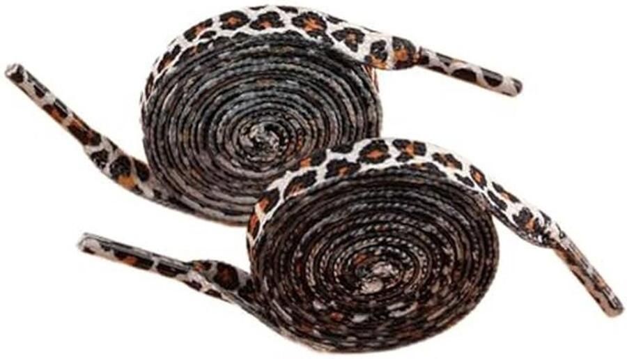 Platte Veters met Luipaardpatroon en Scheurvast voor Sport- en Vrijetijdsschoenen